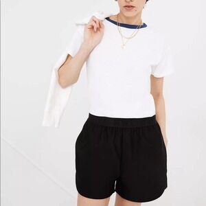 Madewell MWL Allways Pull-On Shorts in Black M Medium